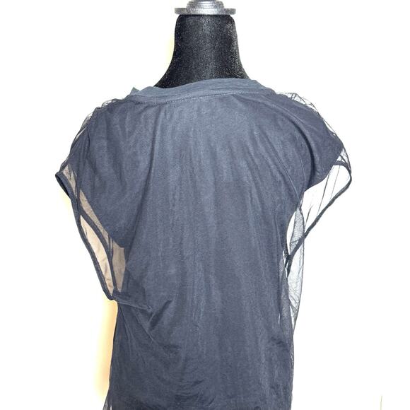 PILCRO BY ANTHROPOLOGIE Sex Pistols Graphic Band Tulle T-Shirt Black Sz XS NWOT - Picture 4 of 5